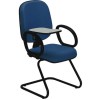 Cadeiras para escritório secretária executiva com prancheta escamoteável skin