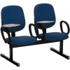 Cadeiras para escritório secretária executiva Longarina Diretor com prancheta escamoteável