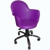 Cadeira Gogo Office giratria cromada prpura