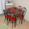 🪑 Conjunto Mesa + 4 Cadeiras Compactas  Design Elegante e Resistncia Garantida!