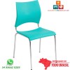 Cadeira DO 220 cromada polipropileno verde �gua