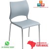 Cadeira DO 220 cromada polipropileno cinza claro